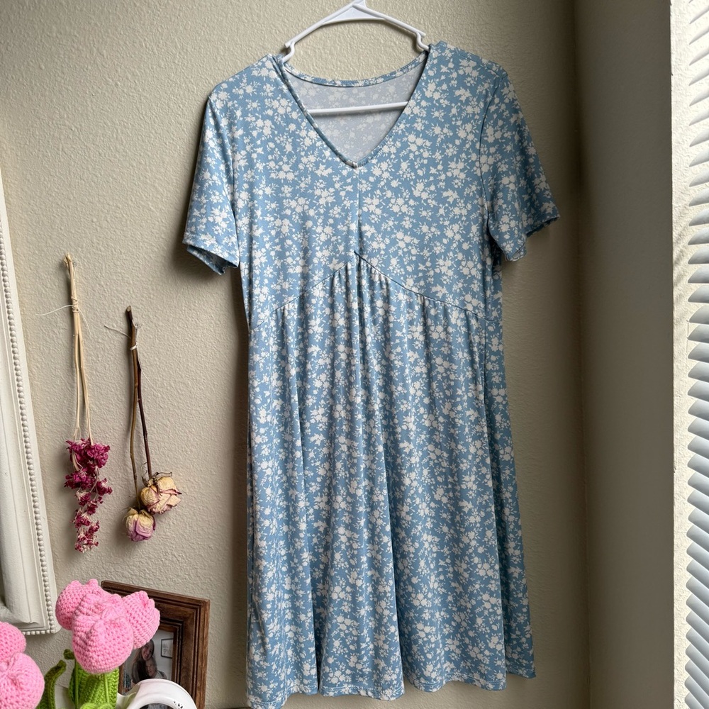 Blue dress